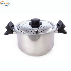 SCOLATUTTO CON COPERCHIO IN ACCIAIO INOX