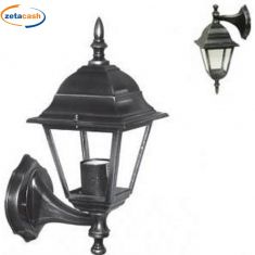 LANTERNA A MURO CON BRACCIO ARKADIA NERA