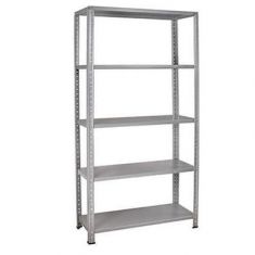 SCAFFALE BRIXO 5 PIANI INCASTRO RAPIDO ZINCATO CM100X40X186