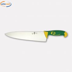 COLTELLO TRINCIANTE INOX CM 26 CON MANICO ANTISCIVOLO