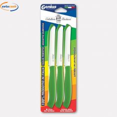 COLTELLI TAVOLA 6 PEZZI CON MANICO VERDE