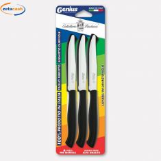 COLTELLI TAVOLA 6 PEZZI CON MANICO NERO