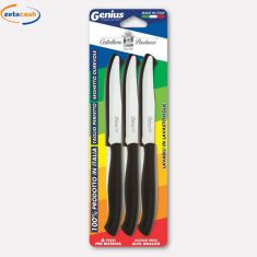 COLTELLI TAVOLA CON MANICO MARRONE 6 PEZZI