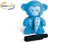 DEODORANTE AUTO ACQUA MARINA FORMA SCIMMIA CON GETTONE SPESA