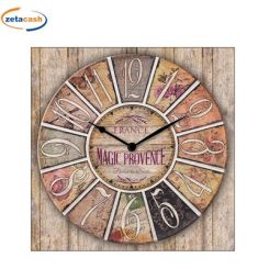 OROLOGIO IN LEGNO MAGIC PROVENCE CM 30X30