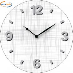 OROLOGIO DA MURO LINEE BIANCHE CM 32