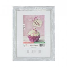 CORNICE PORTAFOTO SHABBY CON VETRO ANTINFORTUNISTICO CM18X24