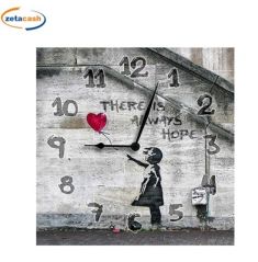 OROLOGIO IN LEGNO FLY AWAY CM 30X30