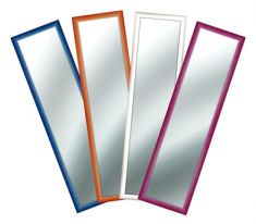 SPECCHIO "PIATTINA" CON CORNICE COLORATA H. 44
