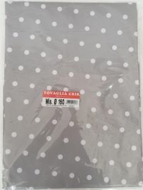 TOVAGLIA PLASTIFICATA FANTASIA BORDATA DIAMETRO CM 160