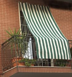 TENDA DA SOLE COMPLETA DI GANCI CM 150X290