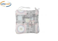 CUSCINO MORBIDINO DRILL 37X37 CM CON LACCI FANT ASS