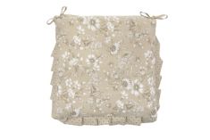 CUSCINO COPRISEDIA CON VOLANO E LACCETTI SFODERABILE SHABBY