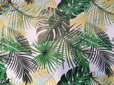 TOVAGLIA FELPATA FOGLIE TROPICAL H 140 CM