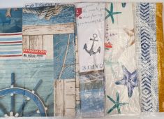 TOVAGLIE DISEGNO MARINARO 140 X 140 PVC