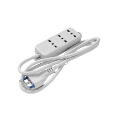 PRESA MULTIPLA 3 PRESE BIPASSO BIANCA