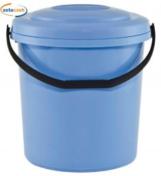 PATTUMIERA CON COPERCHIO E MANICO LITRI 18