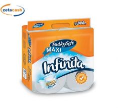 CARTA IGIENICA 4 ROTOLI 600 STRAPPI INFINITA 2 VELI