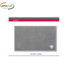 TAPPETO SMART GRIGIO METALLO ANTISCIVOLO 45X75 CM
