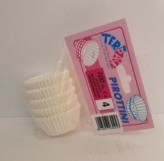 PIROTTINI 100 PEZZI IN CARTA N 4 DIAMETRO 4 CM H 2 CM