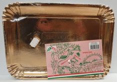 VASSOIO RETTANGOLARE ORO 4 PEZZI N 4