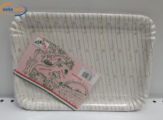 VASSOIO CARTONE 4 PEZZI BIANCO PLASTIFICATO N 4