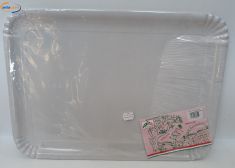 VASSOIO CARTONE 2 PEZZI BIANCO PLASTIFICATO N 9