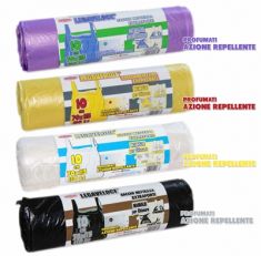 SACCHI SPAZZATURA NERI 10 PEZZI PROFUMATI