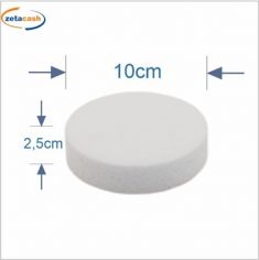 BASE TONDA IN POLISTIROLO DIAM 10 CM X H 3 CM