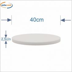 BASE TONDA IN POLISTIROLO DIAM 40 X H 3 CM