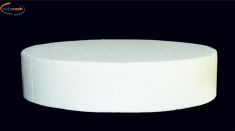 BASE ROTONDA IN POLISTIROLO D.40 CM H 7,5 CM