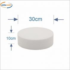 BASE TONDA IN POLISTIROLO DIAM 30 X H 10 CM