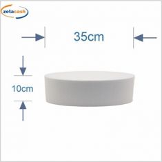 BASE TONDA IN POLISTIROLO DIAM 35 X H 10 CM