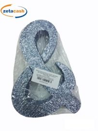 LETTERA "&" IN POLISTIROLO GLITTERATA AZZURRO IN CORSIVO