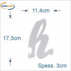 LETTERA PUZZLE H MINUSCOLO CORSIVO