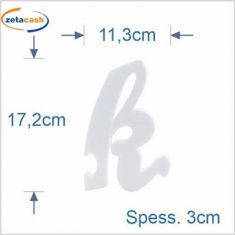 LETTERA PUZZLE K MINUSCOLO CORSIVO