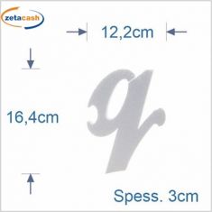 LETTERA PUZZLE POLISTIROLO CORSIVO "q"