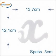 LETTERA PUZZLE X MINUSCOLO CORSIVO