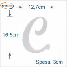 LETTERA PUZZLE CORSIVO "C" MAIUSCOLA