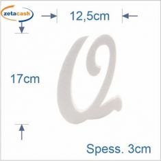 LETTERA PUZZLE "O" MAIUSCOLO CORSIVO