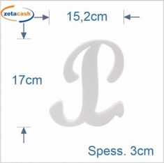 LETTERA PUZZLE POLISTIROLO CORSIVO "P"