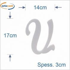 LETTERA PUZZLE V CORSIVO MAIUSCOLA