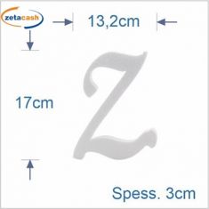 LETTERA PUZZLE POLISTIROLO CORSIVO "Z"
