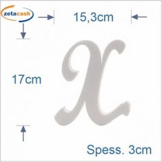 LETTERA PUZZLE X CORSIVO MAIUSCOLA
