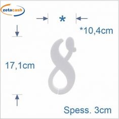 NUMERO PUZZLE 8 CORSIVO