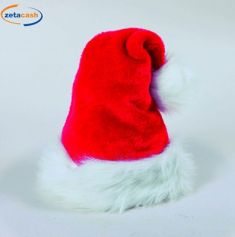 CAPPELLO VELLUTO ROSSO CM.30X44 C/BORDO E PON-PON