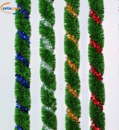 FILO DECORATIVO NATALIZIO VERDE ARGENTO