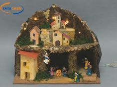 PRESEPE LUMINOSO CON CASETTE