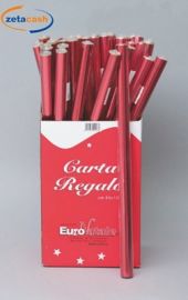 CARTA REGALO ROSSO METALLIZZATO