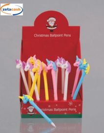 PENNA COLORATA CON UNICORNO H 16 CM